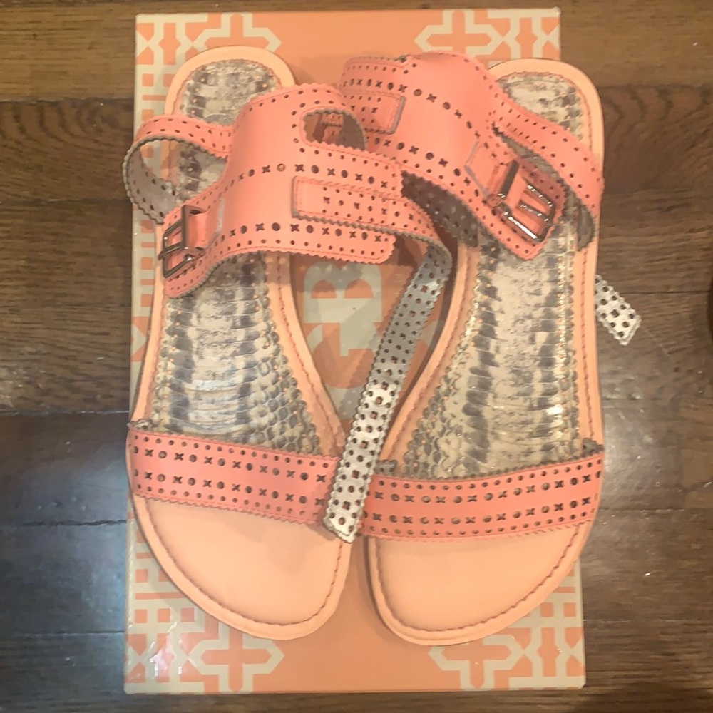 Coral sandals